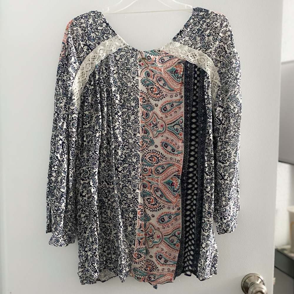 O’Neill beachy boho open front cover-up - Picture 2 of 7